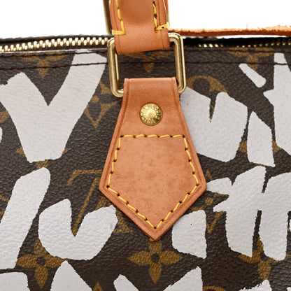 Louis Vuitton Monogram Graffiti Speedy 30 Silver 12 of 12