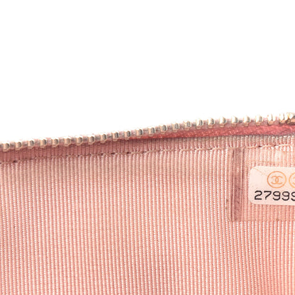 Chanel Iridescent Caviar Quilted Classic Flat Wallet Pouch Pink 7 of 7