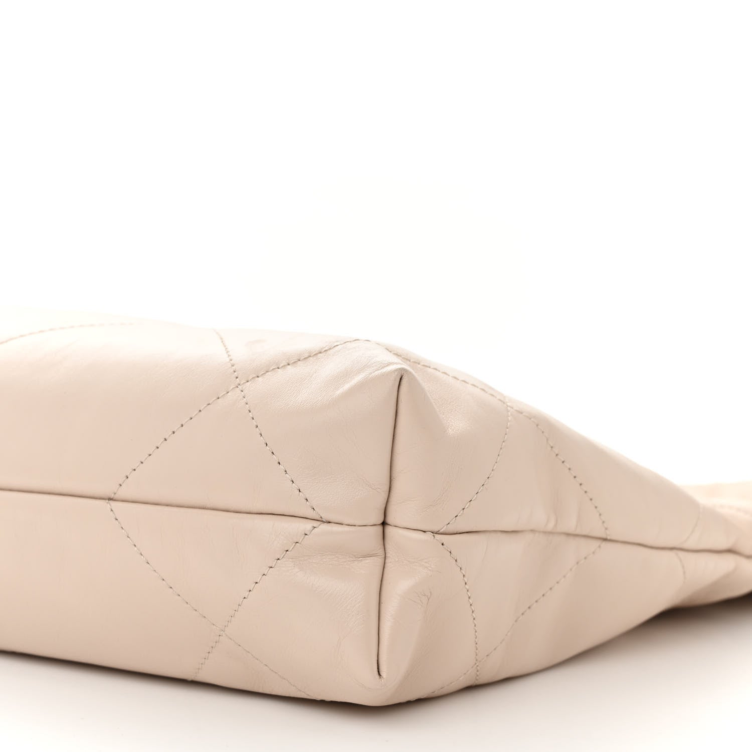 Chanel Shiny Calfskin Quilted Small Chanel 22 Ecru 11 of 11