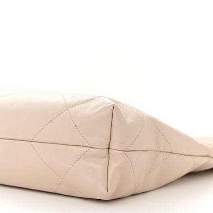 Chanel Shiny Calfskin Quilted Small Chanel 22 Ecru 11 of 11
