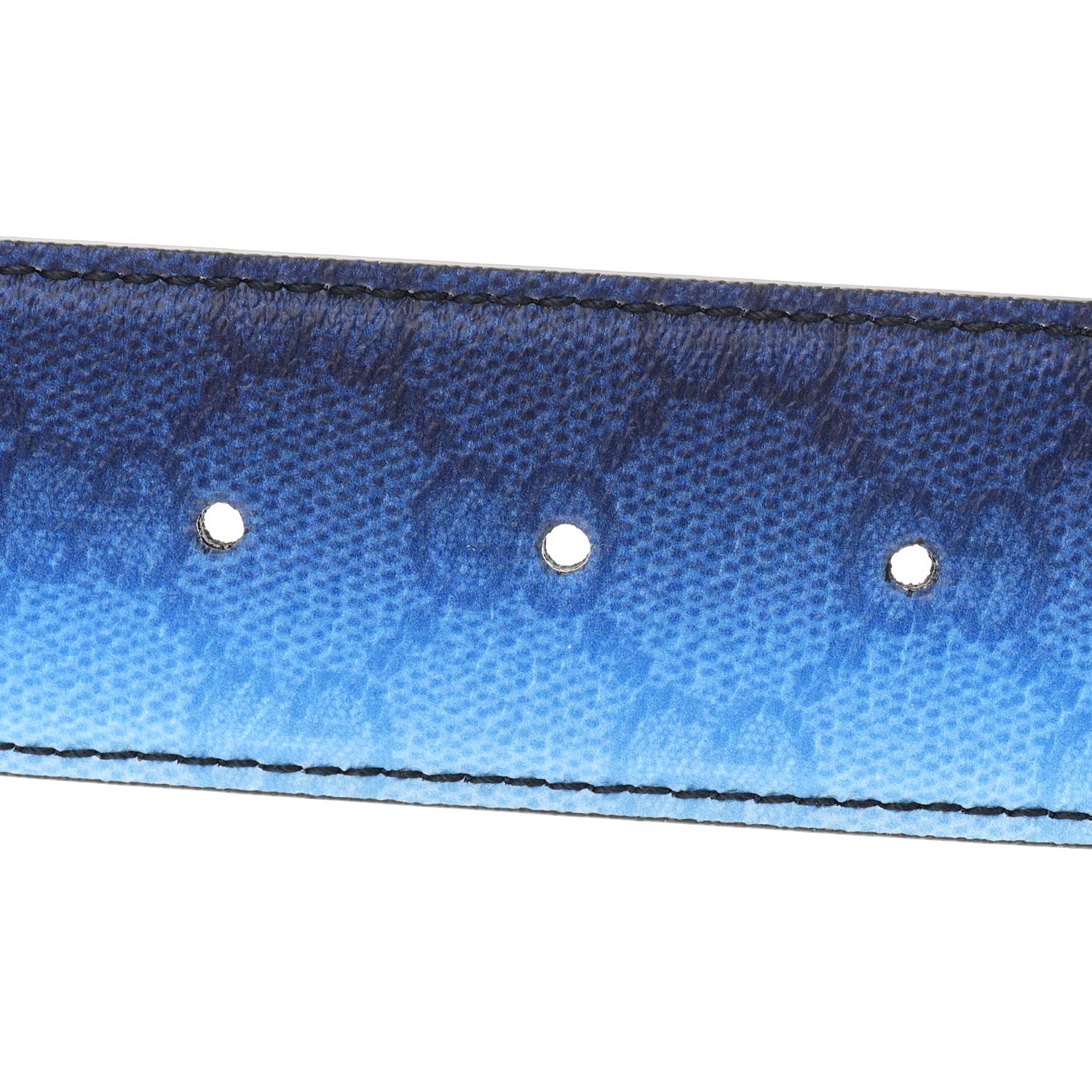 Gucci Interlocking Gradient GG Chroma 40mm Belt 85 34 Blue Agata 4 of 5