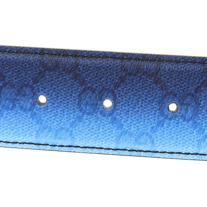 Gucci Interlocking Gradient GG Chroma 40mm Belt 85 34 Blue Agata 4 of 5