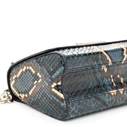 Louis Vuitton Snakeskin Twist Shoulder Bag PM Blue Multicolor 9 of 11