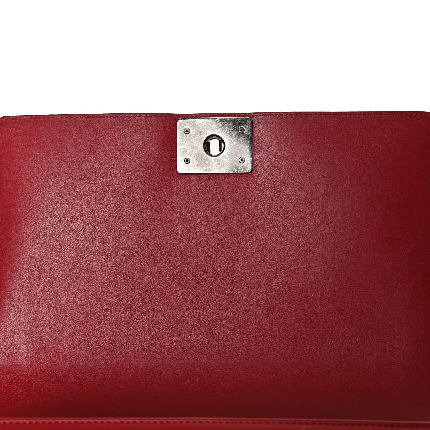 Chanel Calfskin Chevron Quilted New Medium Boy Flap Dark Red 12 of 16