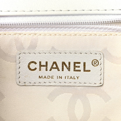 Chanel Calfskin Quilted Wild Stitch Flap White 6 of 12