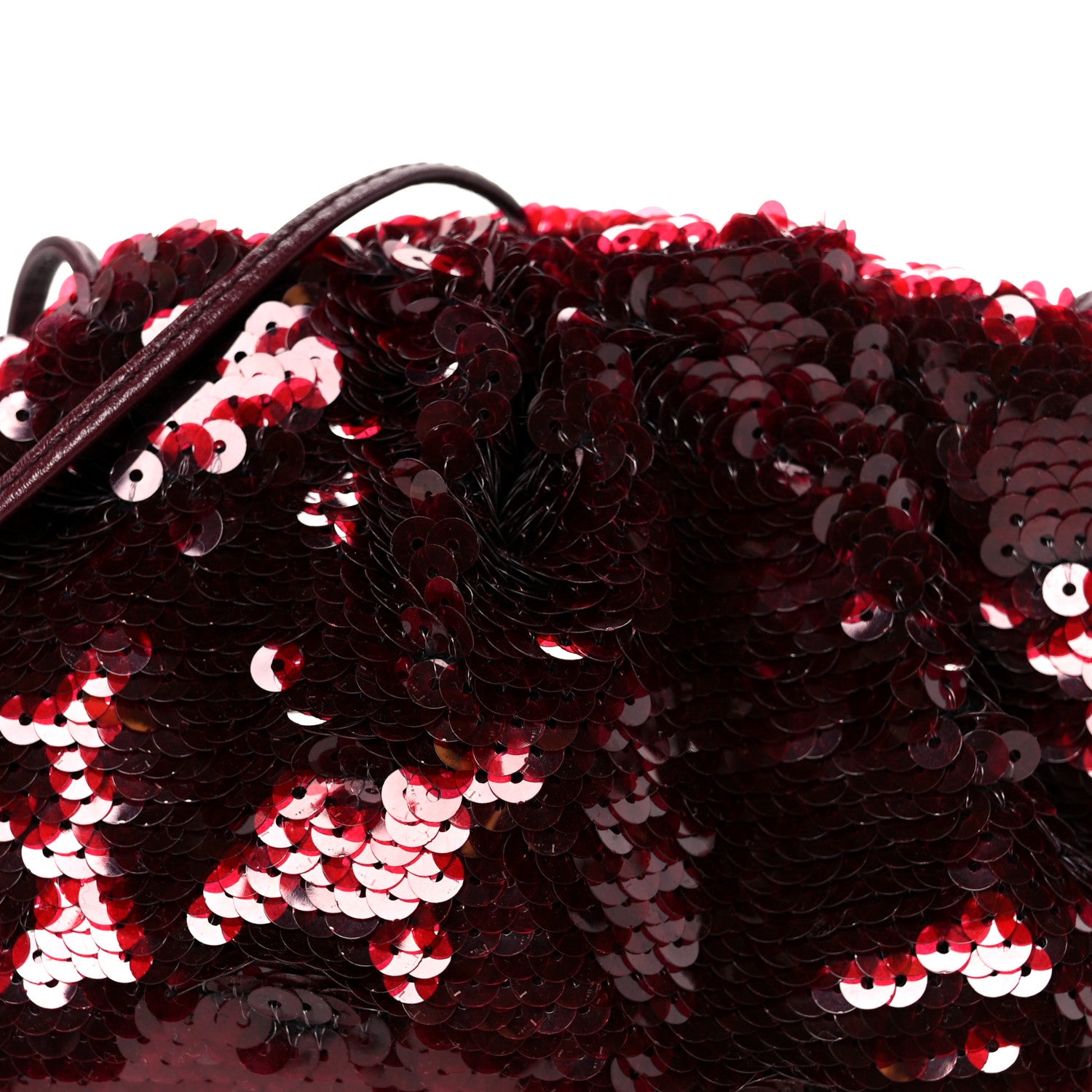 Bottega Veneta Sequin The Mini Pouch Barolo 9 of 11