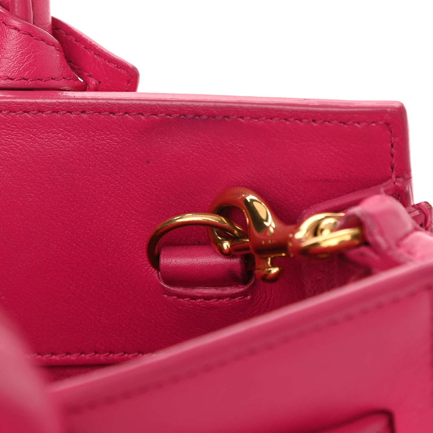 Saint Laurent Calfskin Nano Sac De Jour Lipstick Fuchsia 10 of 10