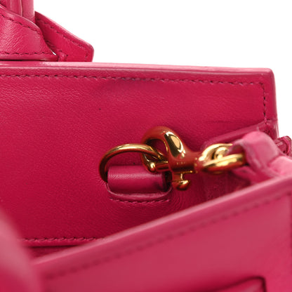 Saint Laurent Calfskin Nano Sac De Jour Lipstick Fuchsia 10 of 10