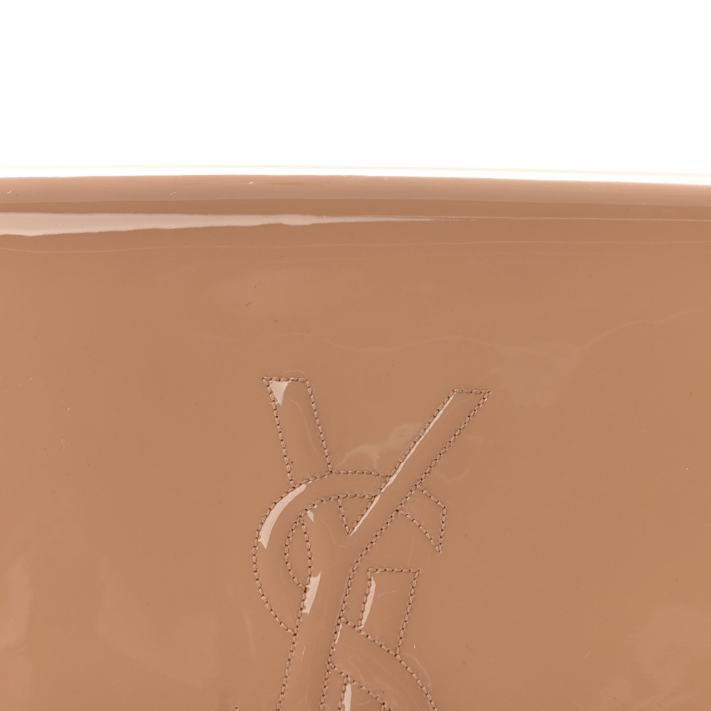 Patent Calfskin Monogram Large Belle De Jour Clutch Chair
