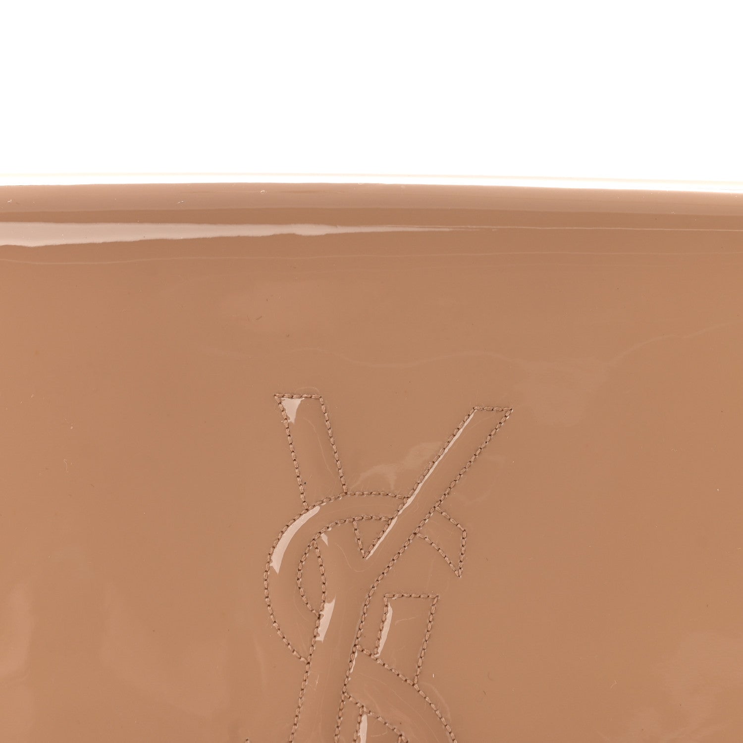 Saint Laurent Patent Calfskin Monogram Large Belle De Jour Clutch Chair 8 of 12