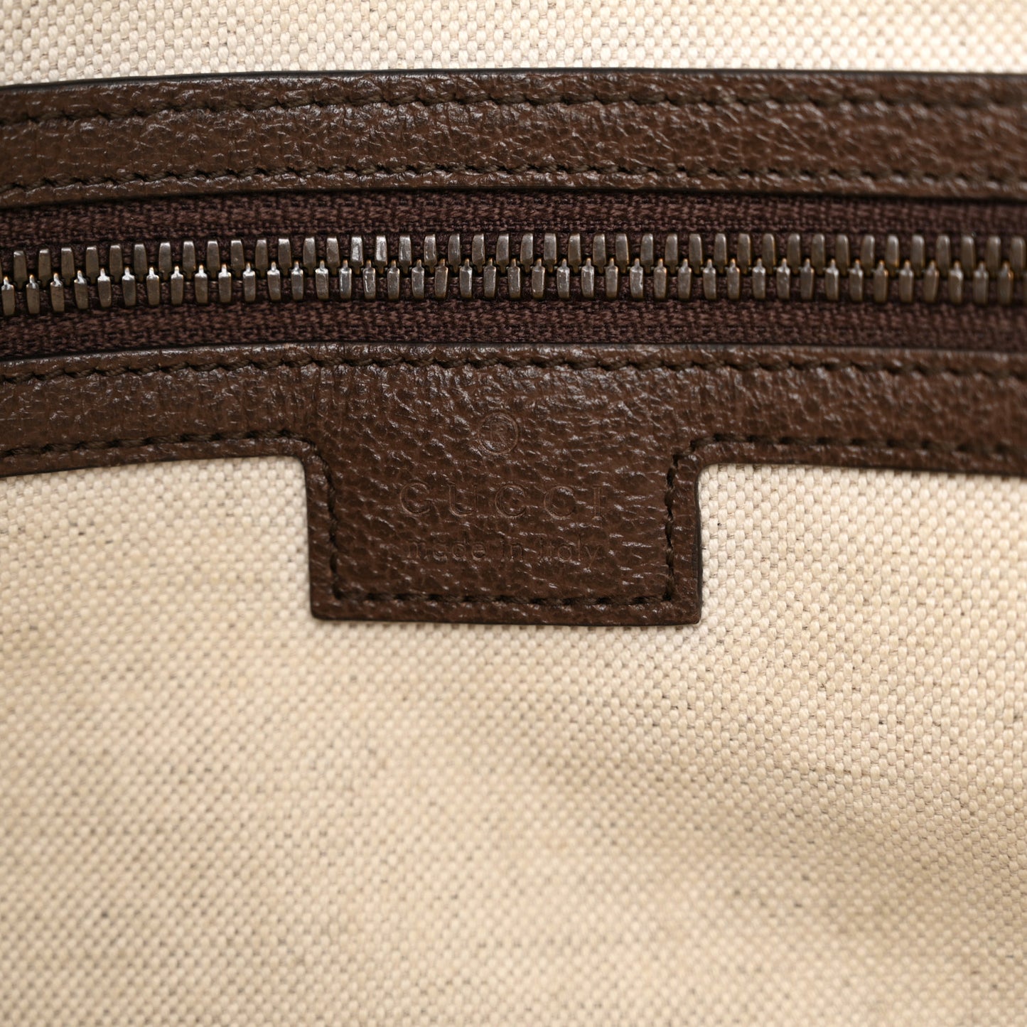 GG Supreme Monogram Textured Dollar Calfskin Web Medium Ophidia Top Handle Duffle Bag Beige Ebony New Acero