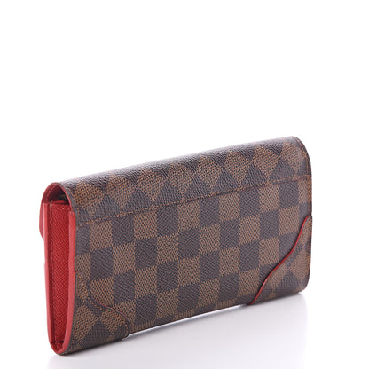 Louis Vuitton Damier Ebene Caissa Wallet Cherry 2 of 5