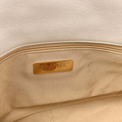 Chanel Lambskin Quilted Medium Chanel 19 Flap White 11 of 15