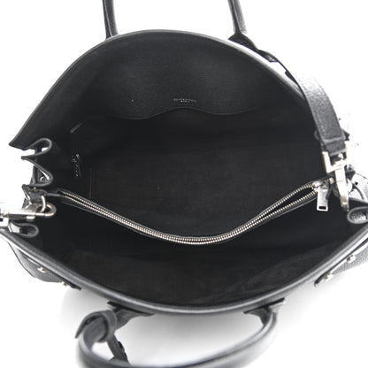 Saint Laurent Grained Calfskin Medium Souple Sac De Jour Black 5 of 12