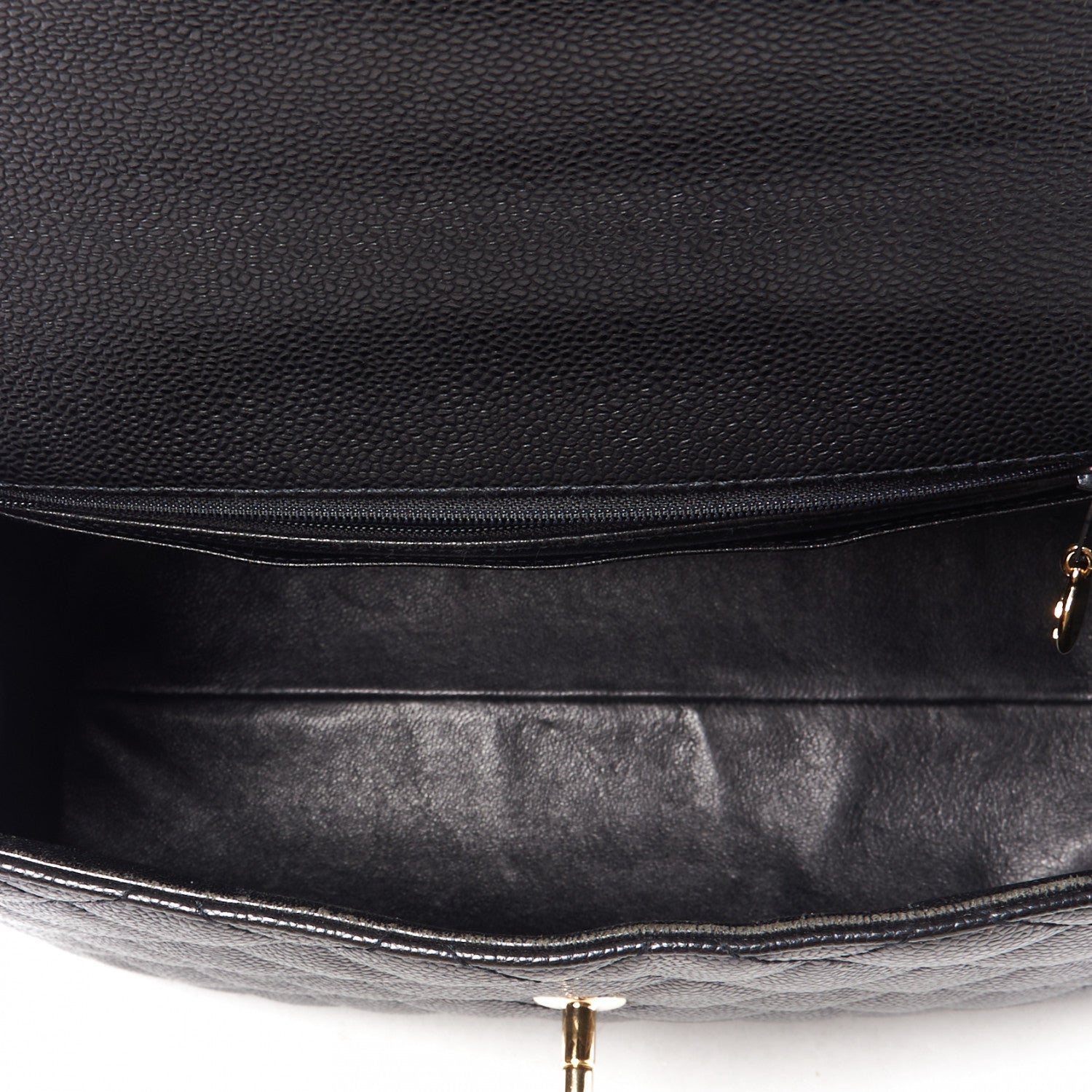 Chanel Caviar Quilted Jumbo Kelly Flap Black 4 of 8