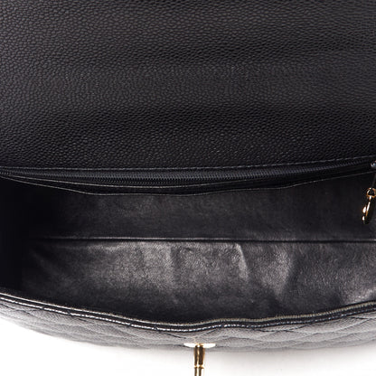 Chanel Caviar Quilted Jumbo Kelly Flap Black 4 of 8