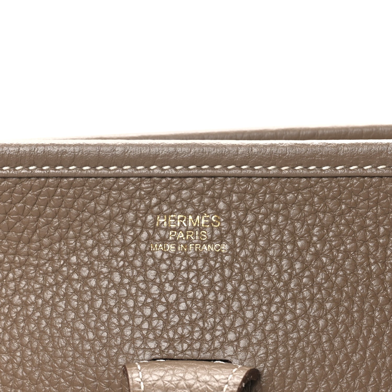 Hermes Taurillon Clemence Evelyne III PM Etoupe 7 of 11