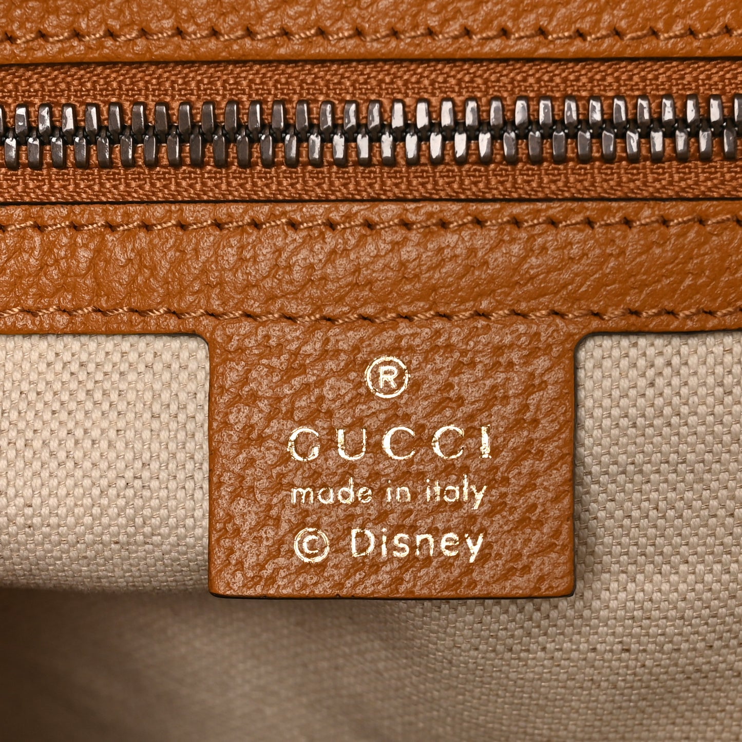 X DISNEY Mini Vintage GG Supreme Monogram Mickey Mouse Small Dome Backpack Beige Vintage Sun Oil