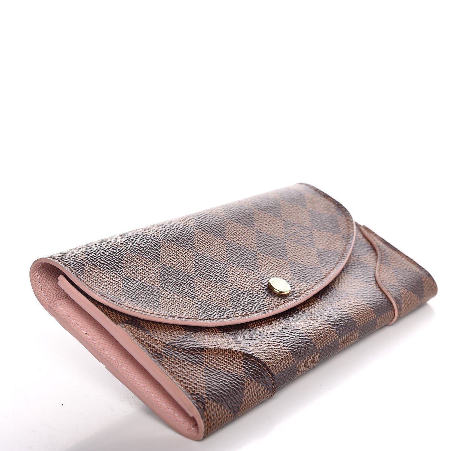 Damier Ebene Caissa Wallet Rose Ballerine