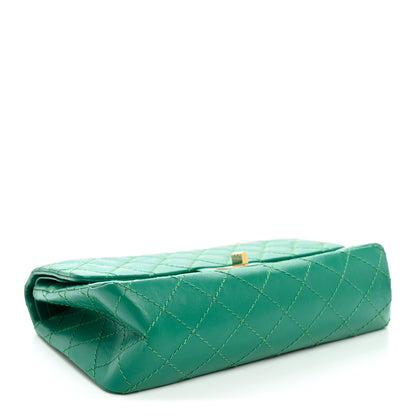 Chanel Aged Calfskin Quilted 2.55 Reissue 225 Flap Green 3 of 9
