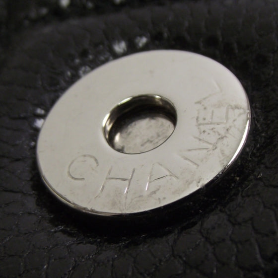 Chanel Caviar Maxi Flap Messenger Bag Black 10 of 12