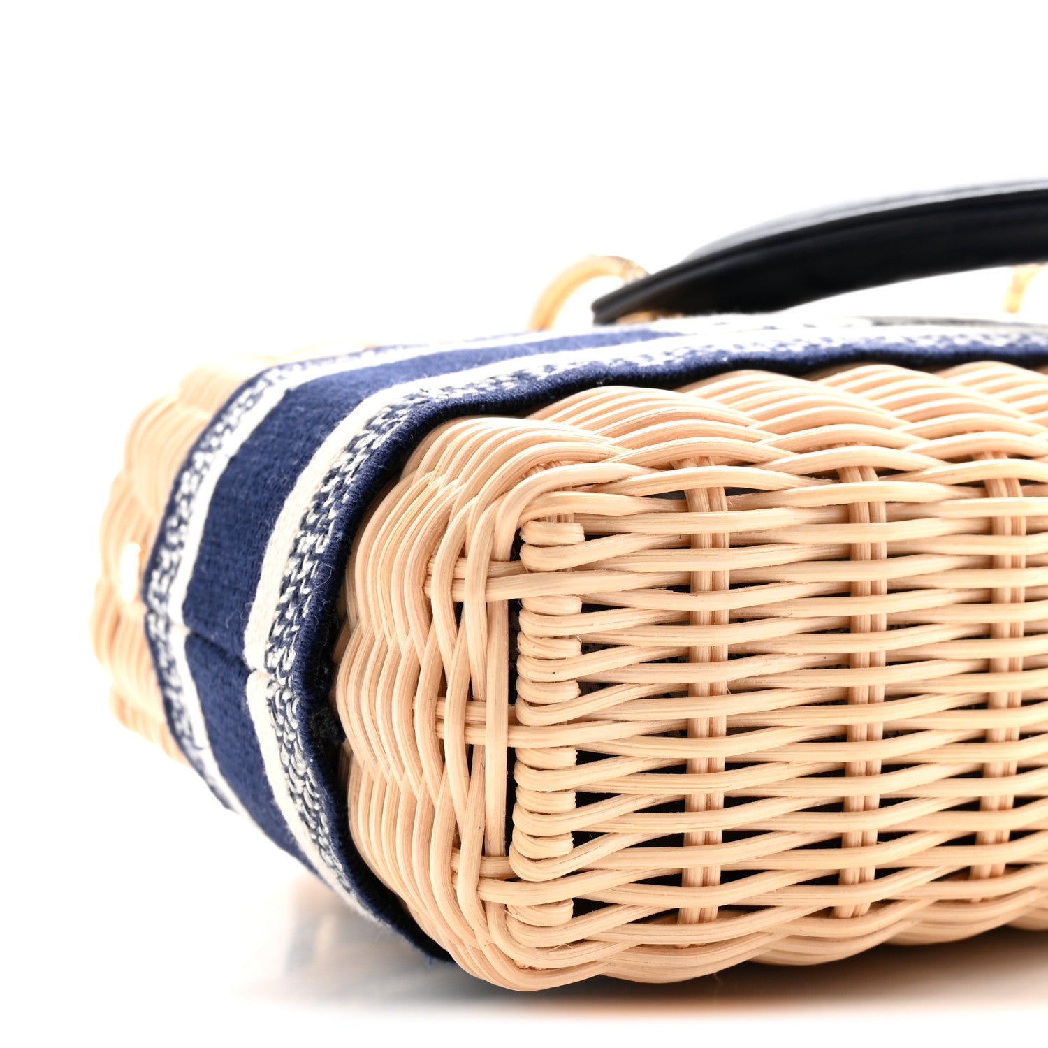 Christian Dior Wicker Oblique Dioriviera Medium Lady D-Joy Bag Blue 7 of 8