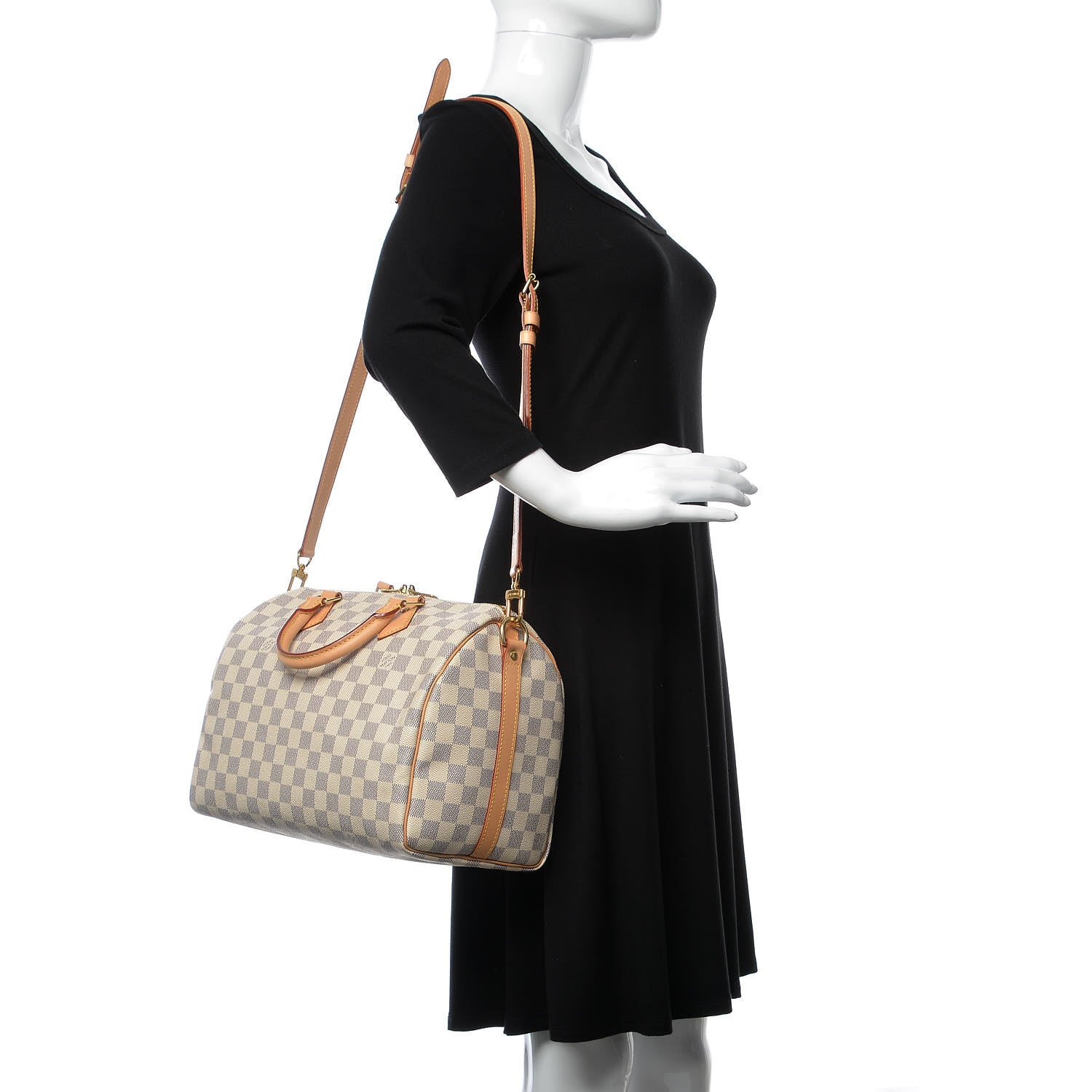 Louis Vuitton Damier Azur Speedy Bandouliere 30 2 of 10