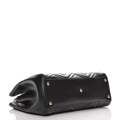 Gucci Calfskin Matelasse Medium GG Marmont Tote Black 5 of 11