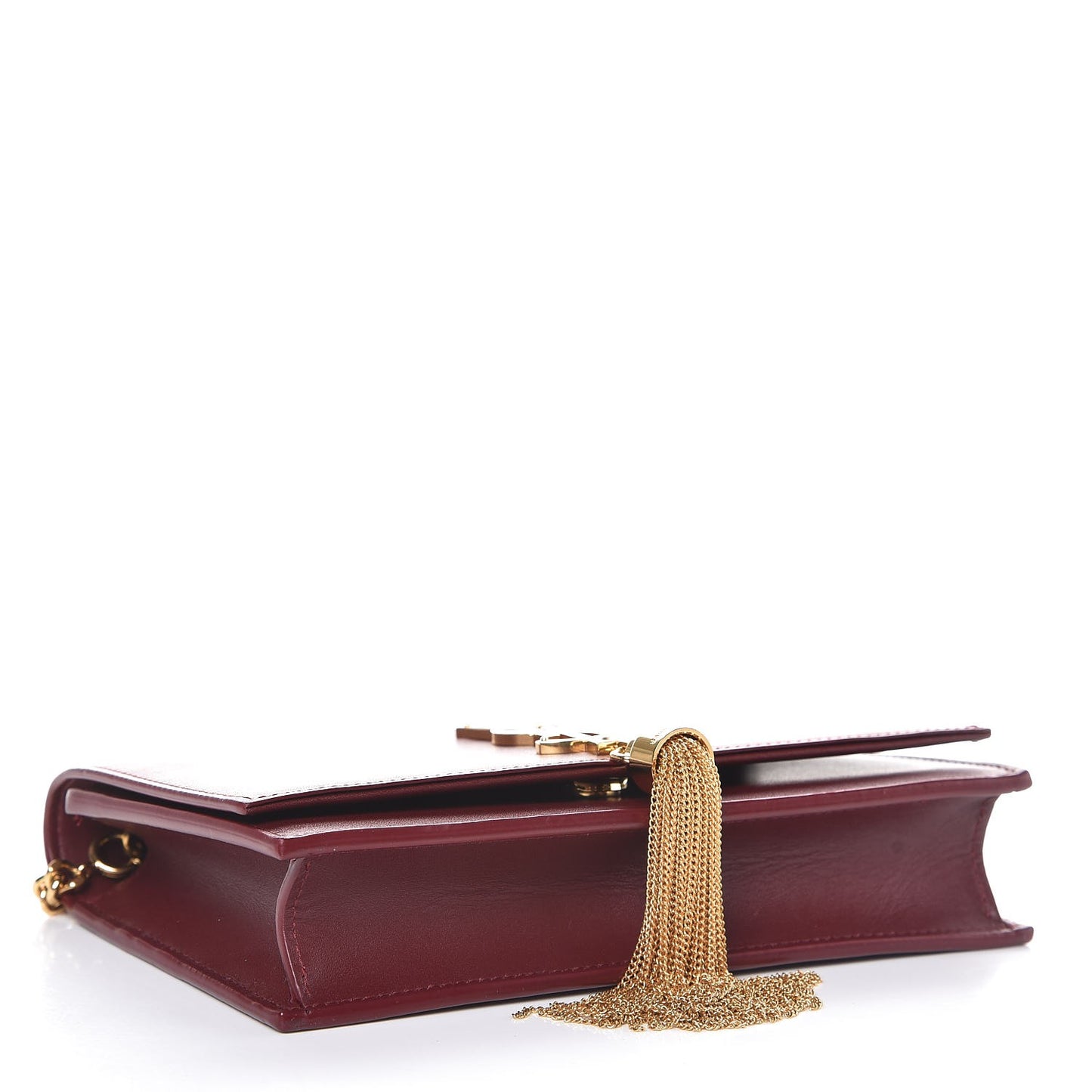 Smooth Calfskin Classic Monogram Kate Tassel Chain Wallet Palissandre