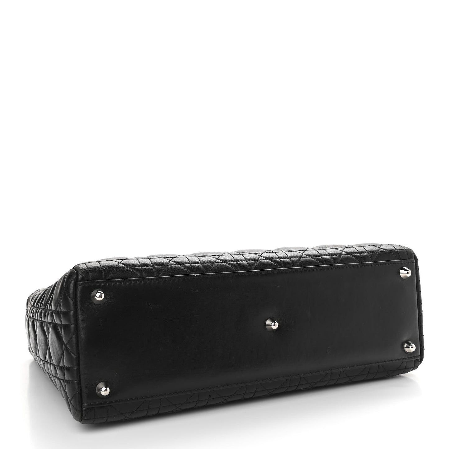 Lambskin Cannage Large Lady Dior Black