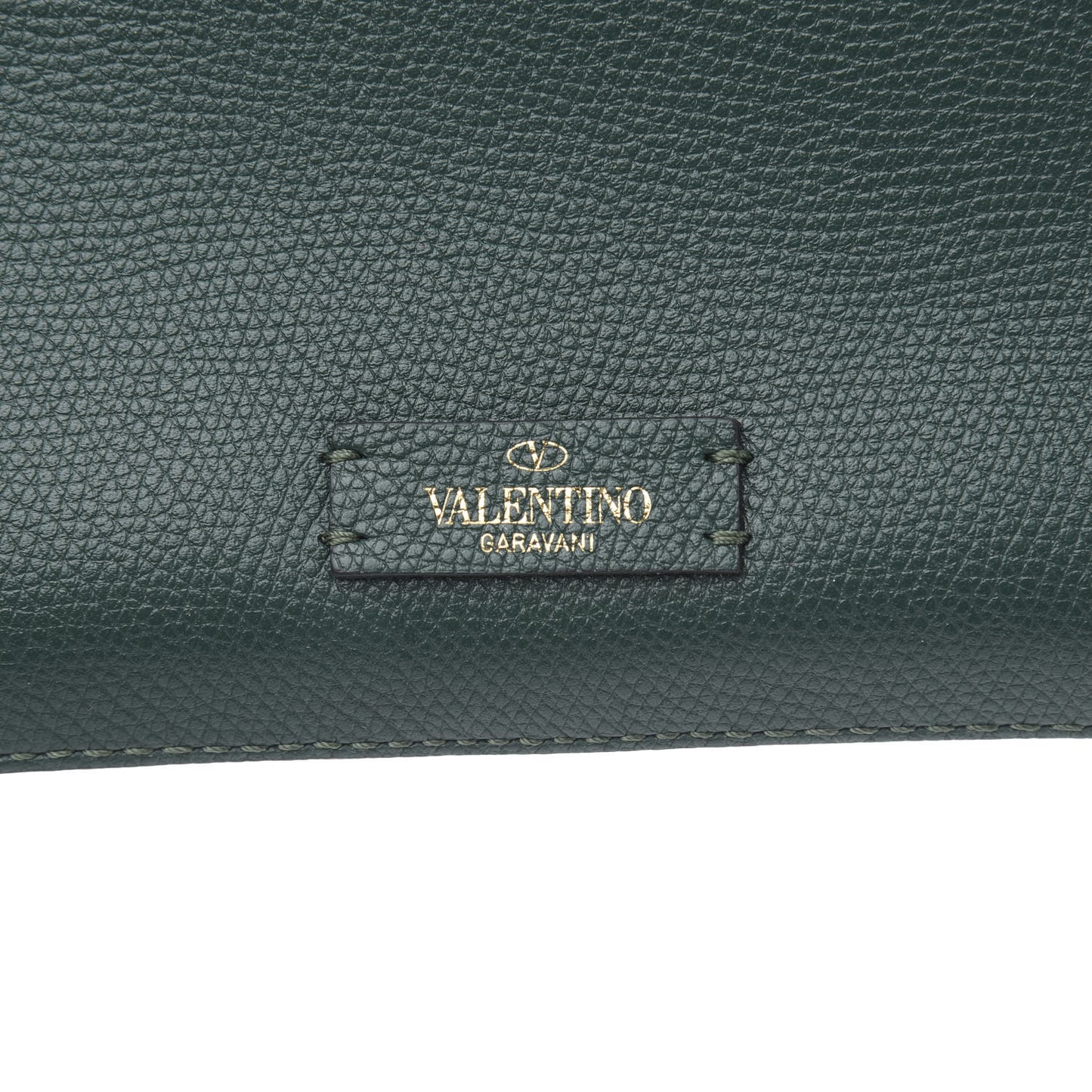Grainy Calfskin VSling Hobo Bag English Green