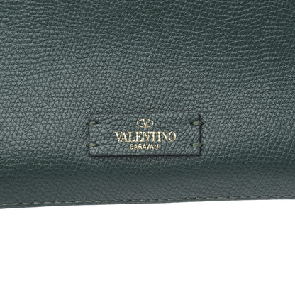 Valentino Garavani Grainy Calfskin VSling Hobo Bag English Green 7 of 9