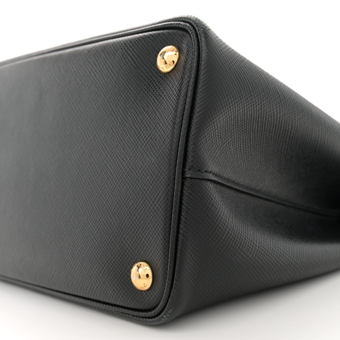 Saffiano Cuir Medium Double Bag Black Mughetto