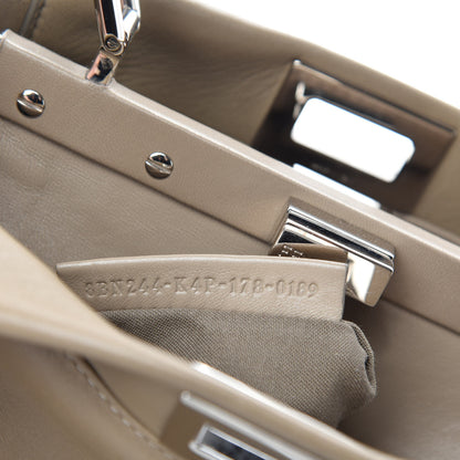 Fendi Nappa Mini Peekaboo Iconic Satchel Tortora 10 of 11
