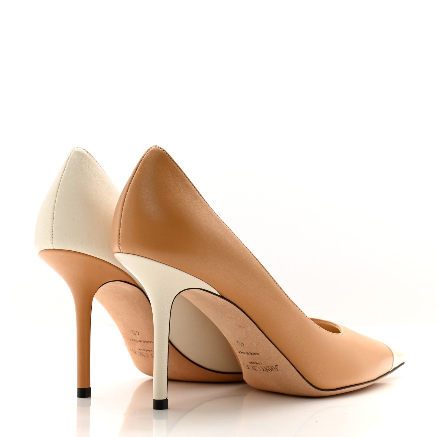 Patent Calfskin Love 85 Pumps 40 Beige