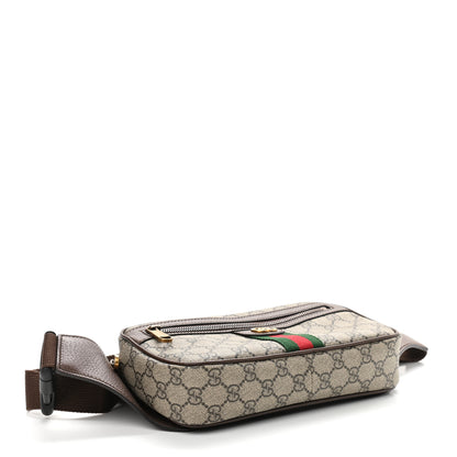 Gucci Soft GG Supreme Monogram Medium Ophidia Belt Bag Dark Brown 3 of 9