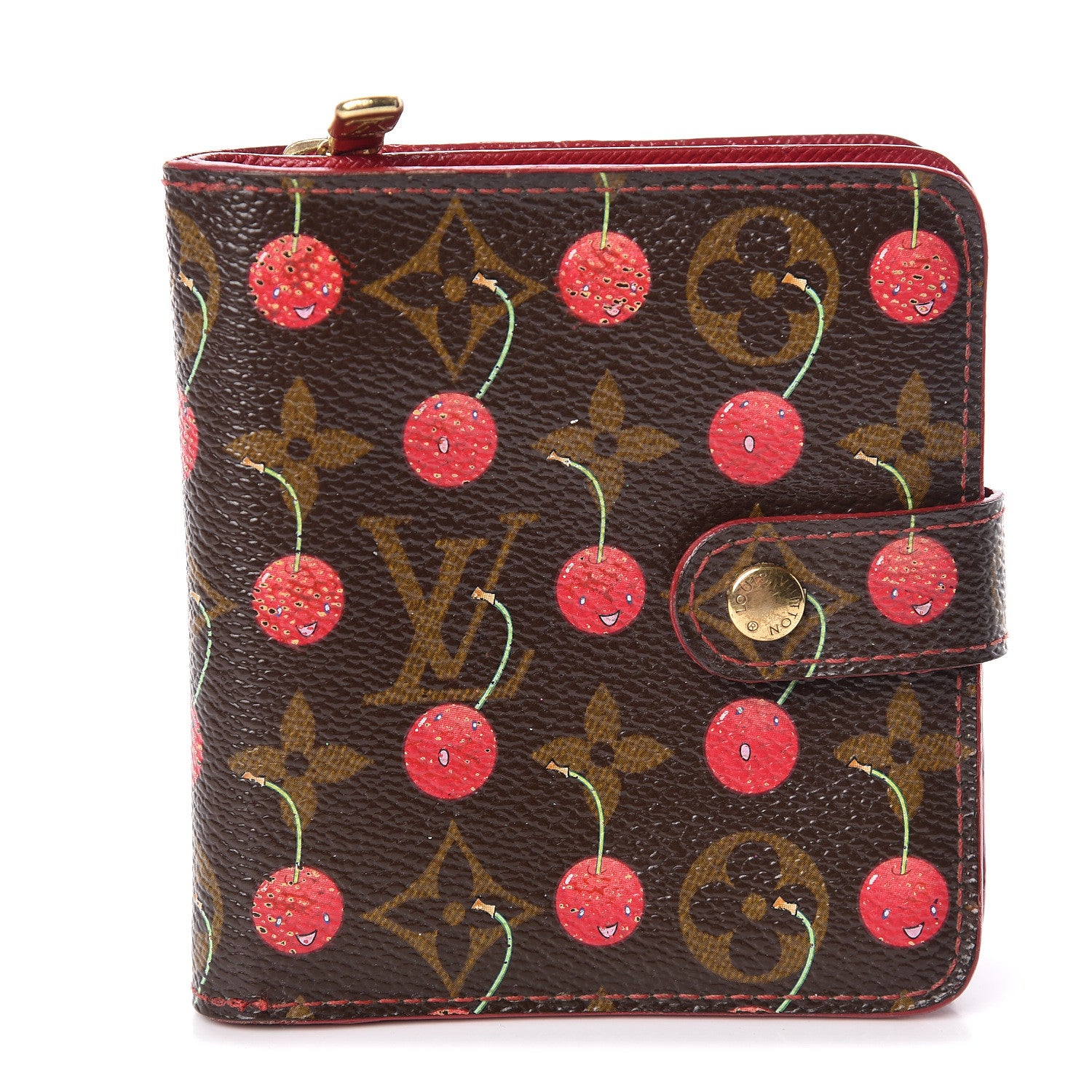 Louis Vuitton Monogram Cerises Compact Zippe Wallet 1 of 7