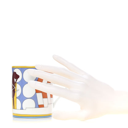 Hermes Porcelain Promenade Au Faubourg Mug Set of 2 2 of 11