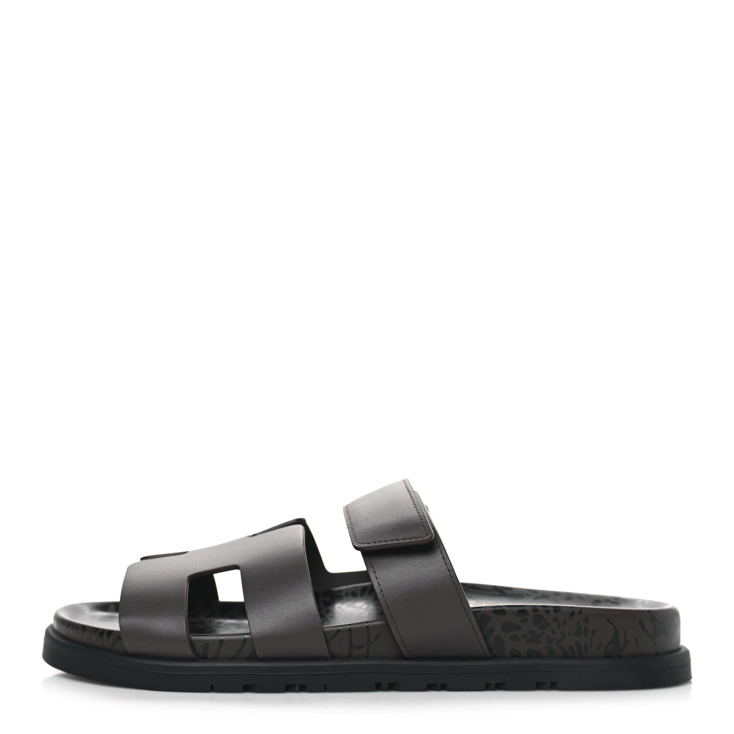 Hermes Calfskin Chypre Sandals 39 Ecorce 1 of 8