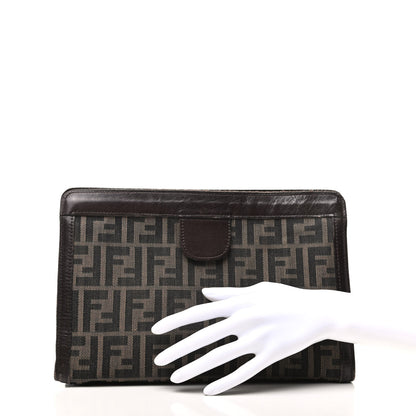 Fendi Zucca Zip Pouch Tobacco 2 of 8