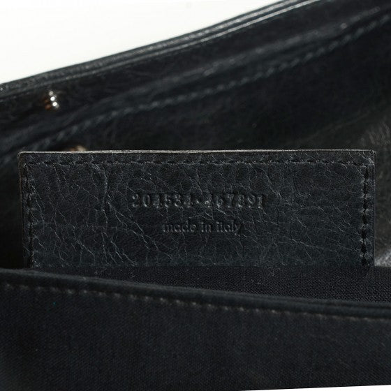 Balenciaga Agneau Giant Brogues Hardware Envelope Clutch Anthracite 8 of 20