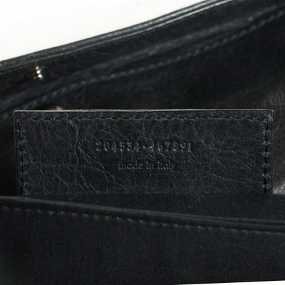 Balenciaga Agneau Giant Brogues Hardware Envelope Clutch Anthracite 8 of 20