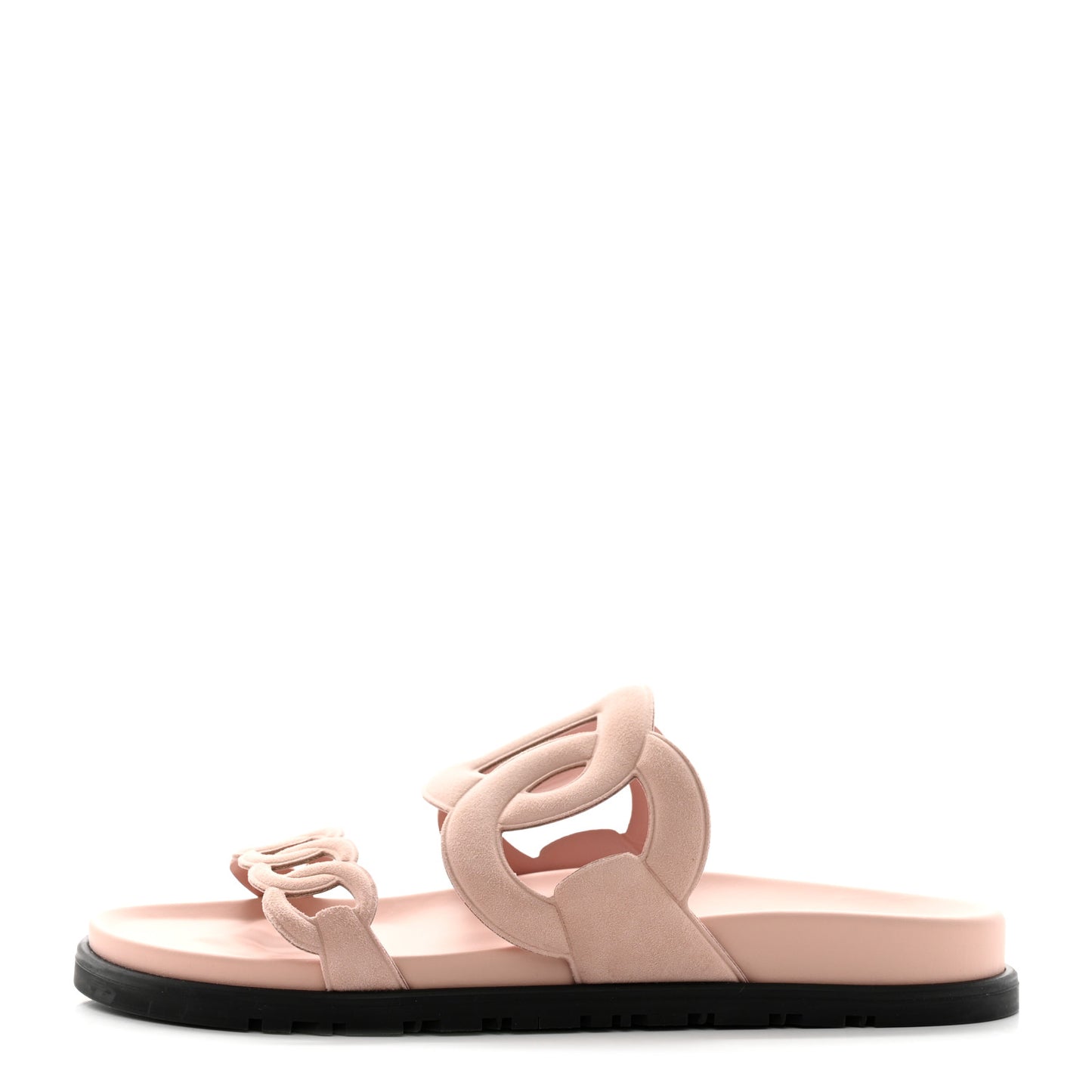 Suede Goatskin Extra Sandals 37.5 Rose Opaline