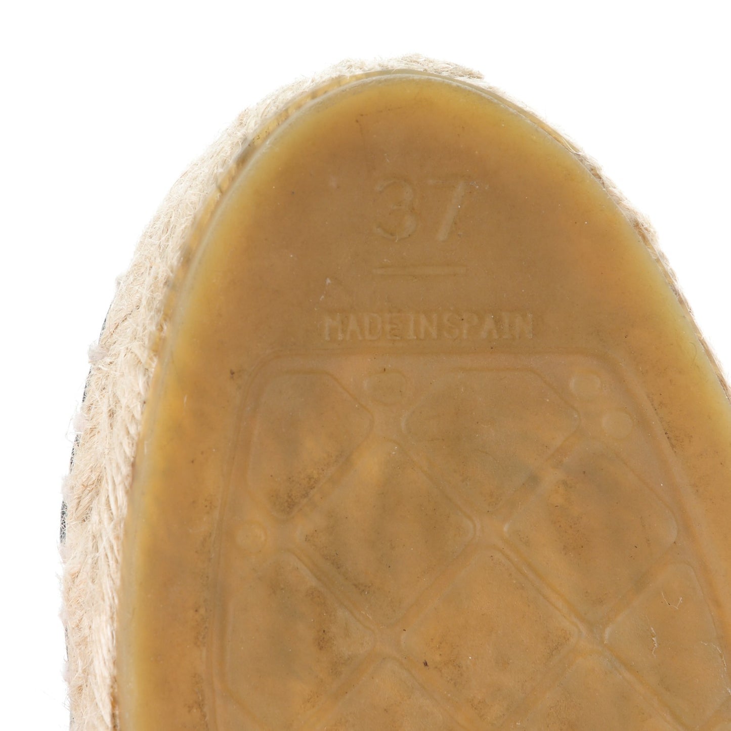 Lambskin CC Espadrilles 37 Black