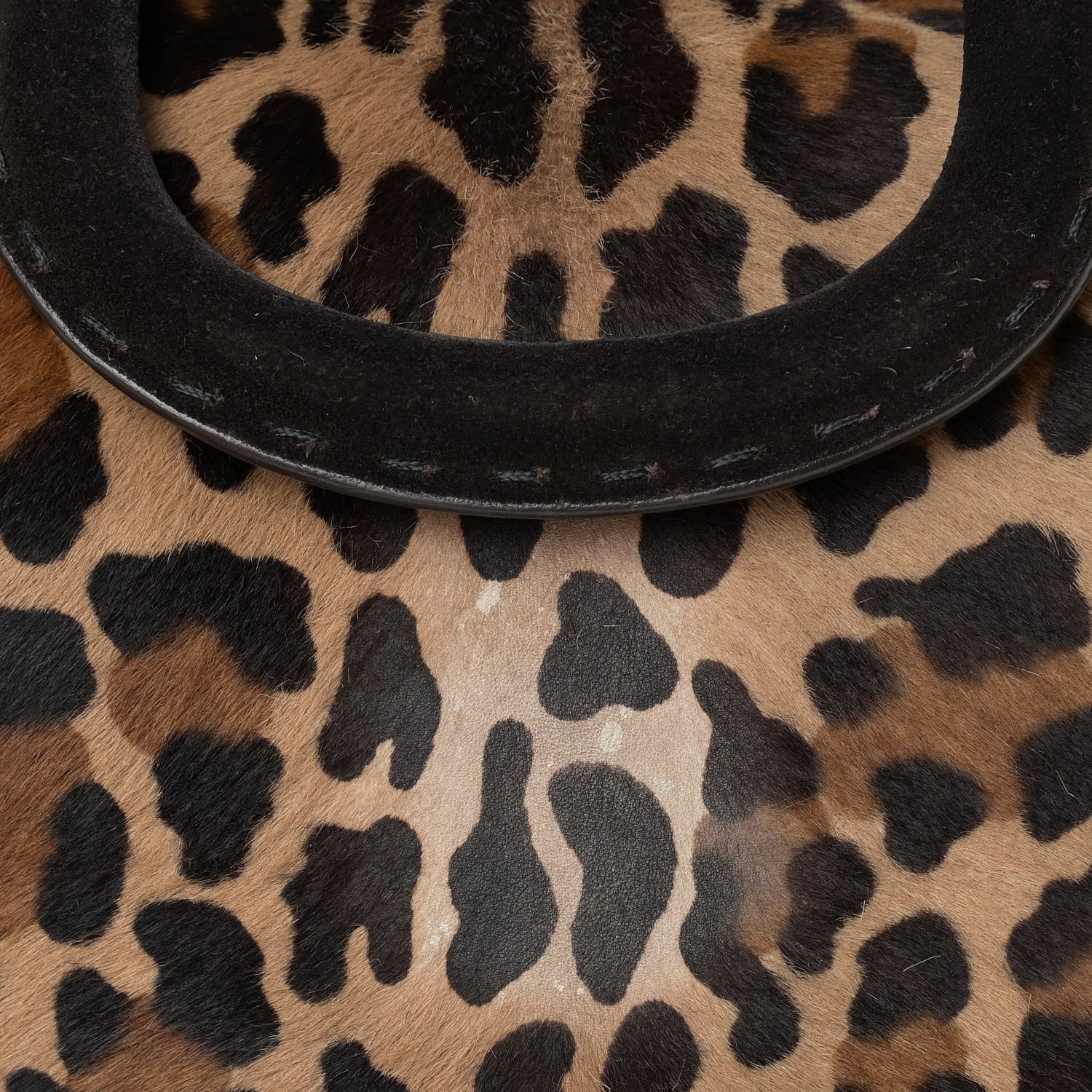 Prada Cavallino Leopard Print Tote Sabbia Moro 11 of 15