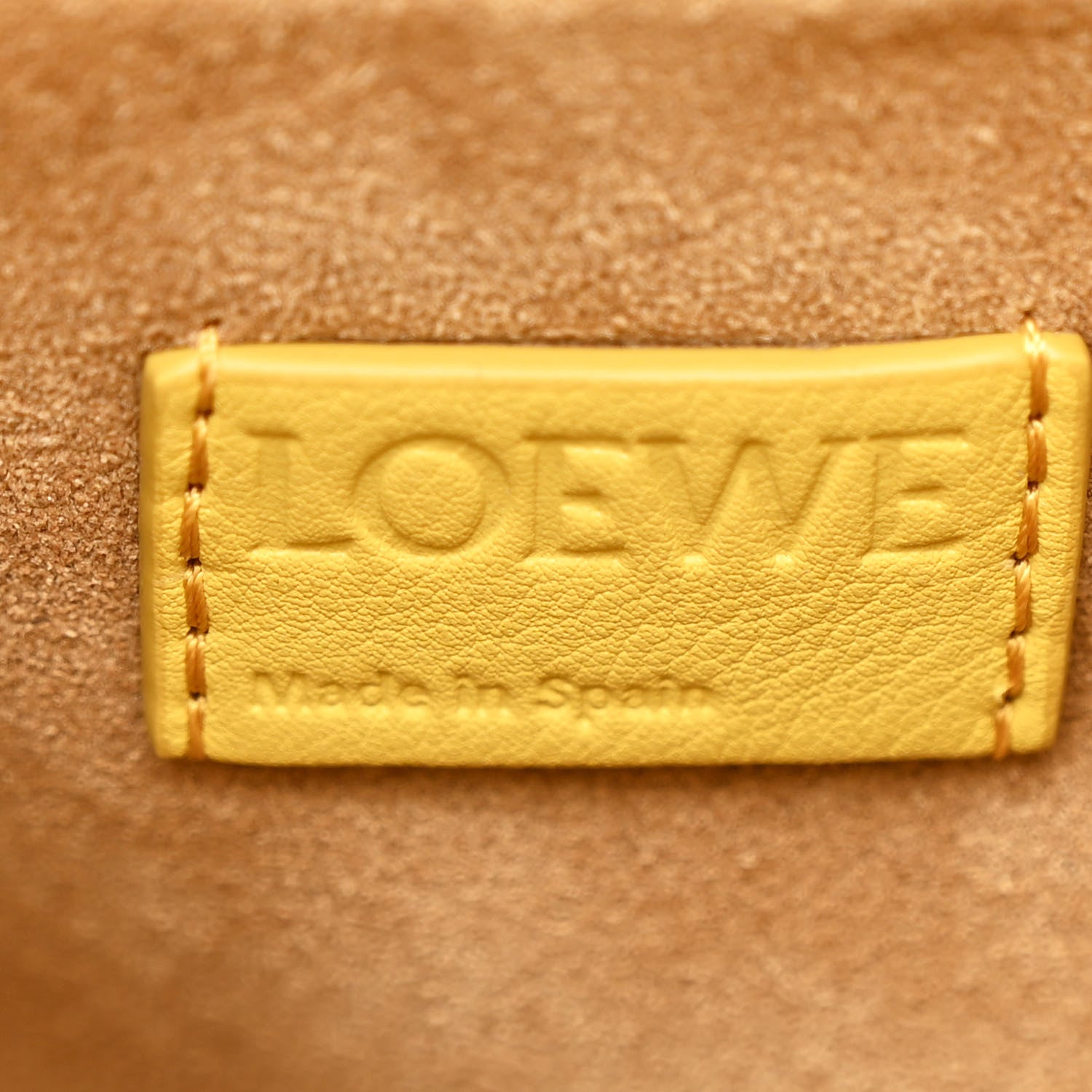 Loewe Nappa Calfskin Suede Medium Flamenco Surplus Knot Clutch Apple Green Pale Yellow 6 of 10