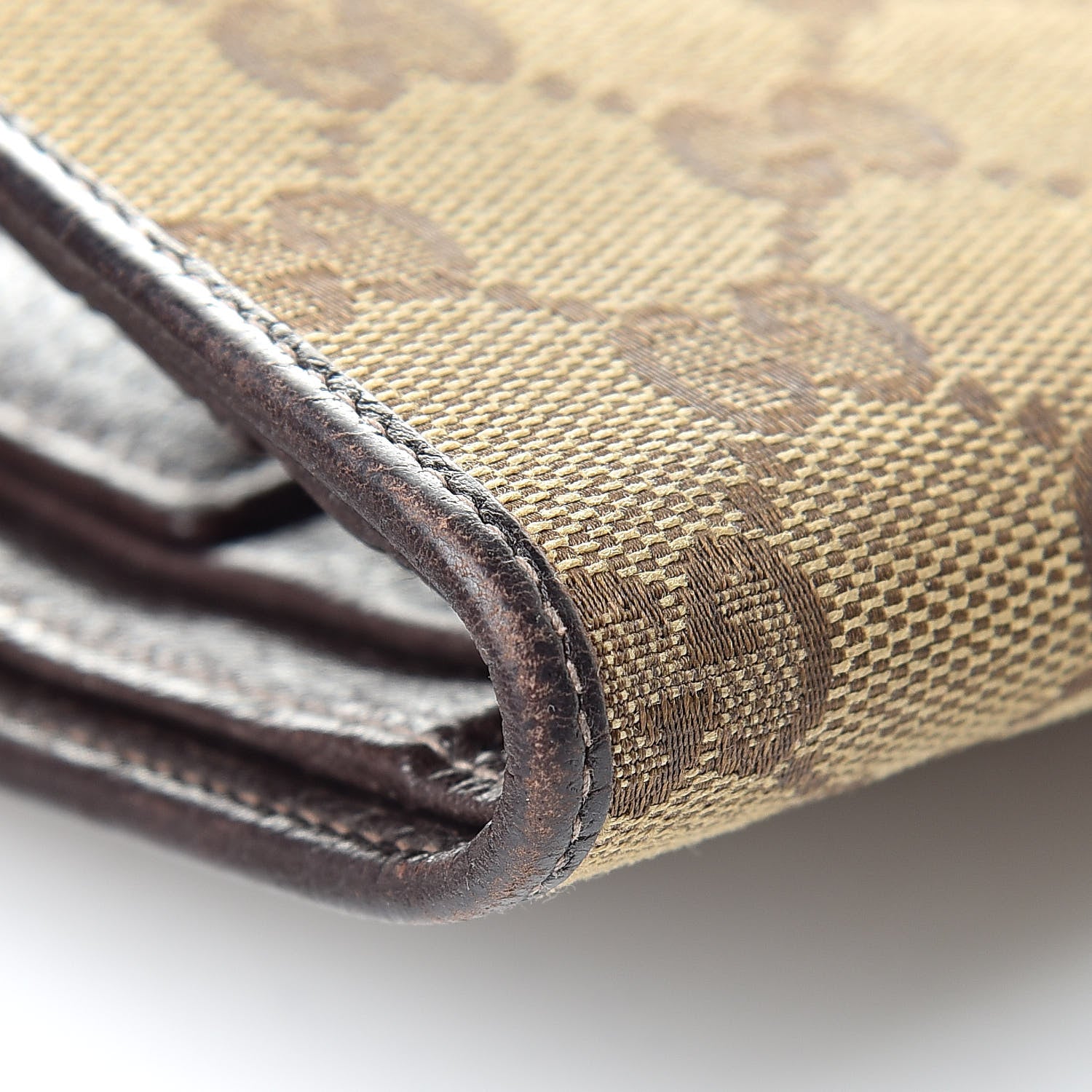 Gucci Monogram D Ring Compact Wallet Dark Brown 11 of 14