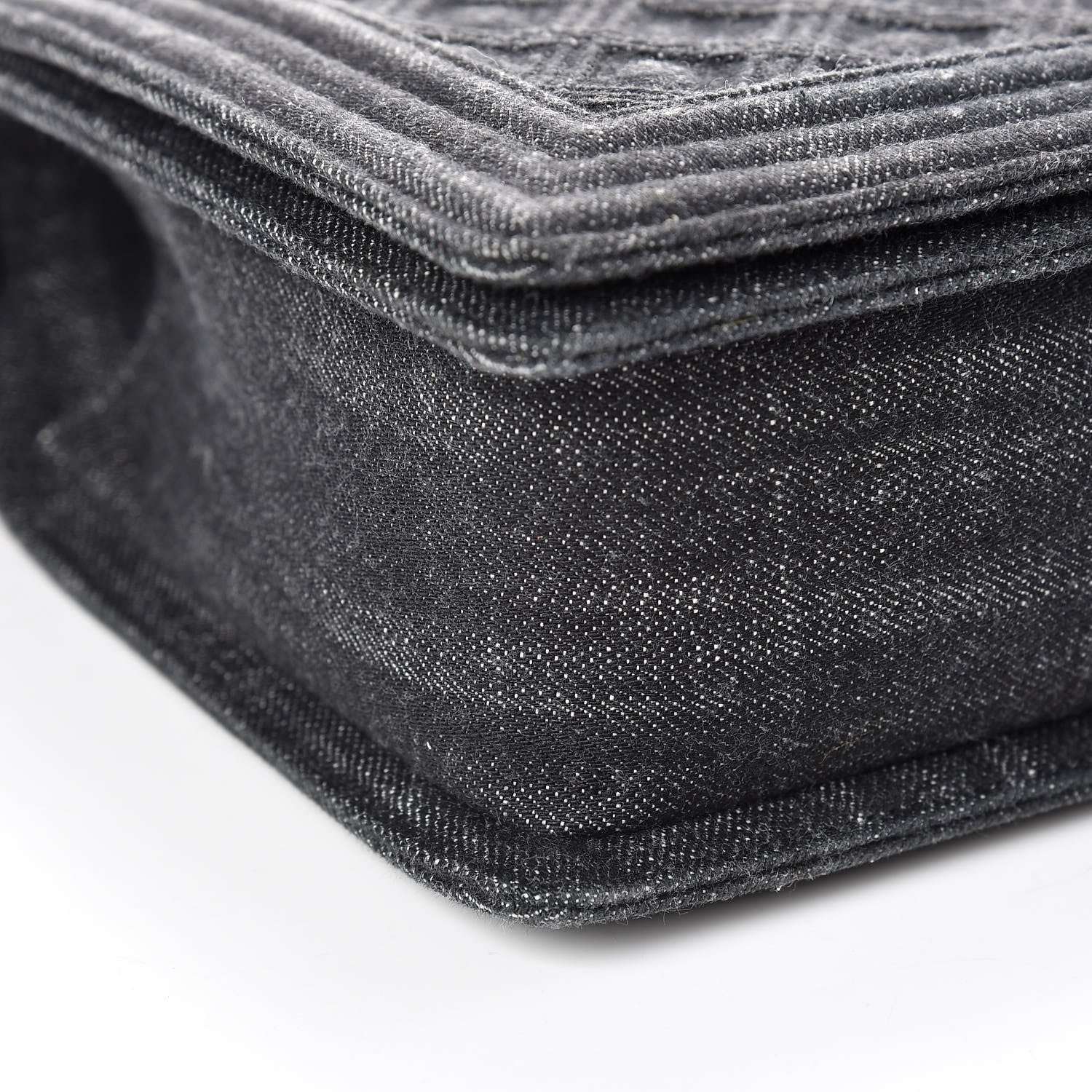Chanel Denim Quilted New Medium Boy Flap Black 5 of 9