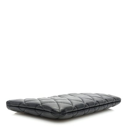 Chanel Lambskin Quilted Cosmetic Case So Black 4 of 8