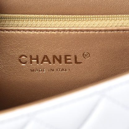 Chanel Lambskin Quilted Small Chic Pearls Flap White 6 of 10
